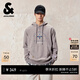 杰克·瓊斯（JACK&JONES）男裝春季衛衣NBA聯(lián)名款抽繩連帽口袋做舊純棉長(cháng)袖上衣225433008 G26灰卡其花紗色 常規 M （175）