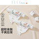 ELLE BABY兒童隔汗巾2條裝寶寶吸汗巾純棉紗布墊背巾四季通用透氣防著(zhù)涼 隔汗巾 2條裝 獨角獸之旅（男寶） 26*35.5