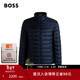 雨果博斯【情人節禮物】男士休閑舒適輕薄絎縫羽絨服 404-深藍色 XL