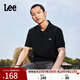 Lee25新品舒適版防曬紫外線(xiàn)翻領(lǐng)Logo織標男涼感短袖polo衫休閑潮 黑色 XL