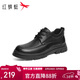 紅蜻蜓高幫皮鞋冬季男鞋加絨保暖爸爸棉鞋通勤商務(wù)皮鞋WTD45143 黑色 43