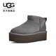 UGG冬季女士經(jīng)典迷你純色厚底純色保暖休閑短筒雪地靴1135092 CHRC | 炭灰色 37