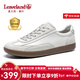 楓葉（leaveland）德訓鞋男新品復古透氣情侶休閑板鞋男潮流百搭戶(hù)外運動(dòng)小白鞋子男 防潑水白色-情侶款（皮鞋碼） 41 (255mm)