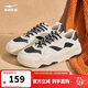 鴻星爾克板鞋男鞋悠然厚底情侶鞋秋季男款休閑復古運動(dòng)鞋子男