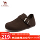 駱駝（CAMEL）松包2代全包勃肯鞋舒適深口鞋 L26S700003 咖色(全包升級款) 37