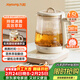 九陽(yáng)（Joyoung）防溢沸萃家用養生壺迷你 一鍵低功率恒溫水壺 0膠水輕音玻璃煮茶器 15WY1J(office) 禮贈彩包款