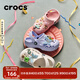CROCS卡駱馳貝雅兒童洞洞鞋男女童戶(hù)外包頭沙灘鞋拖鞋/207013/207012 白色-100 35 (215mm)