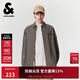杰克·瓊斯（JACK&JONES） 男生秋季百純棉襯衫2025年新款舒適翻領(lǐng)長(cháng)袖通勤外套225305018