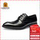 老人頭（LAORENTOU）皮鞋男士鱷魚(yú)紋雕花男鞋頭層牛皮商務(wù)正裝鞋 522010219 黑 44 