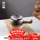 容山堂粗陶圍爐煮茶茶壺煮茶器烤奶壺戶(hù)外電陶爐煮茶壺奶茶壺陶罐 粗陶帶蓋火焰燒煮茶器 750ml