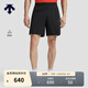 DESCENTE迪桑特RUNNING系列跑步運動(dòng)健身男士梭織短褲 BK-黑色 L (175/84A)