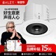 八雷（BALEY）D6天花吊頂裝吸頂音響喇叭店鋪商鋪無(wú)源定阻吸頂音箱嵌入式藍牙功放背景音樂(lè )套裝全套 2【G2.1功放+D6×2】家用基礎