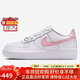 耐克NIKE女子大童休閑鞋 AIR FORCE 1 運動(dòng)鞋CT3839-115白/粉白 37.5