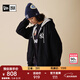 NEW ERA紐亦華MLB衛衣外套春秋男女NY加絨連帽針織運動(dòng)開(kāi)衫 14385210-黑色 紐約洋基隊 M