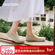 斯凱奇（Skechers）女鞋秋季小香風(fēng)漁夫鞋蕾絲淺口平底單鞋軟底休閑鞋114044