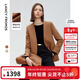 朗姿騏驥紅25秋季新款高智西服外套職業(yè)通勤西裝女 紅駝色2 M