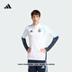 adidas阿根廷隊足球訓練服男裝秋冬新款阿迪達斯官方   白色/淺藍色/深藍色   L