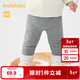 巴拉巴拉寶寶長(cháng)褲女童冬裝嬰兒褲子秋冬外穿打底褲拼接腳口時(shí)髦 中花灰00502 80