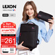 樂(lè )上（LEXON）雙肩包女12/13英寸筆記本電腦包休閑輕便時(shí)尚書(shū)包旅行洗漱包 黑色