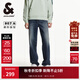 杰克·瓊斯（JACK&JONES）男裝秋冬季牛仔褲寬松貓須水洗零錢(qián)袋多口袋潮流長(cháng)褲男224432028 中牛仔藍E41 中牛仔藍E41 28 165 W28/L30