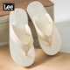 Lee涼鞋人字拖鞋外穿沙灘鞋防滑百搭軟底高端夾趾涼拖鞋 淺駝色 43
