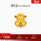 潮宏基 福佑招財福貓黃金擺件足金投資金5D硬金送女友新年禮物 計價(jià) 足金擺件（配玻璃罩） 4.7g
