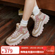 斯凱奇（Skechers）新年禮物女鞋戶(hù)外休閑增高厚底透氣高幫鞋松糕舒適177236 灰褐色/多彩色/TPMT 37