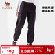 駱駝（CAMEL）沖鋒軟殼褲女登山運動(dòng)束腳褲秋冬休閑工裝褲