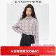 佐丹奴美式風(fēng)格子襯衫女秋冬新款純棉法蘭絨寬松長(cháng)袖襯衫05345876