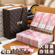 朗捷 A4巨無(wú)霸密碼存錢(qián)本收納冊大容量可存10萬(wàn)元現金存錢(qián)夾紀念幣收納冊可拆卸活頁(yè)存錢(qián)包壓歲錢(qián)包 赭石色【可放10萬(wàn)元】
