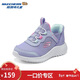 Skechers斯凱奇兒童閃穿鞋春秋新款女小童休閑鞋寶寶一腳蹬休閑鞋303585N