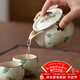 不拙手抓壺汝窯茶碗單個(gè)二才蓋碗單人茶具一人飲茶杯皮球花泡茶壺2杯