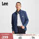 Lee標準版翻領(lǐng)經(jīng)典工裝設計男士長(cháng)袖牛仔襯衫日常休閑潮流