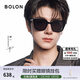 BOLON暴龍眼鏡林一同款墨鏡男款方框太陽(yáng)鏡女偏光鏡新年禮物BL3203 【明星同款】C10 亮黑色-偏光