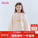 笛莎（DEESHA）童裝女童加絨衛衣2025秋冬款兒童加厚長(cháng)袖寬松上衣