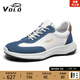 VOLO犀牛男鞋【韓東君同款】戶(hù)外運動(dòng)皮鞋透氣秋季男士休閑鞋德訓鞋 白/藍 【舒適厚底】 43