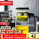 金灶（KAMJOVE） 飄逸杯茶道杯耐熱玻璃茶壺套裝泡茶壺茶具玲瓏杯花茶壺泡茶器 TP-200（1000ml）