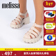 梅麗莎（melissa）Megan高跟時(shí)尚果凍羅馬齒輪涼鞋女33835 米色 35-36