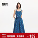 森馬（Semir）牛仔連衣裙女甜酷時(shí)尚個(gè)性2025夏元氣滿(mǎn)印背帶裙俏皮109325114025