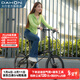 大行（DAHON）S20折疊自行車(chē)20英寸20速成人鋁合金碟剎運動(dòng)競技自行車(chē)KBA005 黑色【BA接頭+油碟剎】