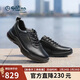 金利來(lái)（Goldlion）【春季煥新】男鞋商務(wù)皮鞋輕便緩震氣墊休閑鞋G567530642AAA黑40