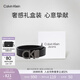 Calvin KleinJeans男真皮商務(wù)休閑ck雙面字母帶頭牛皮革腰帶皮帶 003-太空黑 95cm