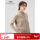 珍貝秋冬保暖純羊絨衫半高領(lǐng)長(cháng)袖純色針織套頭打底衫女款21162 淺駝 M （100碼）