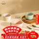 摩登主婦MONAZONE空氣炸鍋專(zhuān)用舒芙蕾烤碗陶瓷烤箱烘焙甜品布丁碗 混色3只裝（粉+綠+奶白）