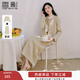 香影小香風(fēng)套裝女2026春新款一整套穿搭上衣半身裙法式兩件套早秋 米黃 M
