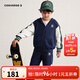 Converse匡威童裝男童純棉衛衣外套+長(cháng)褲2件套2025秋季舒適毛圈兒童套裝 藏青藍 110 /52 【建議身高98-104cm】