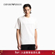 EMPORIO ARMANI/阿瑪尼官方旗艦新款男士圓領(lǐng)短袖純色休閑重磅T恤26年春季 【合身版】白色/字母 XS  (推薦：100-120斤)