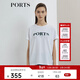 PORTS寶姿商場(chǎng)同款新品女裝簡(jiǎn)約百搭白色T恤上衣LL8N017FCC102 白色 L