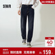 森馬（Semir）森柔|牛仔褲男冬季加絨彈力錐形褲2025貓須做舊長(cháng)褲109725124106