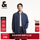 杰克·瓊斯（JACK&JONES）秋季潮百搭寬松翻領(lǐng)胸前貼袋紐扣門(mén)襟長(cháng)袖襯衫上衣男裝225162005 A12深牛仔藍 常規 M